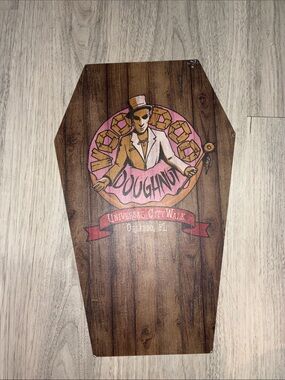 Voodoo doughnut  Orlando Pink & Brown Wood Doughnut Wall Plaque